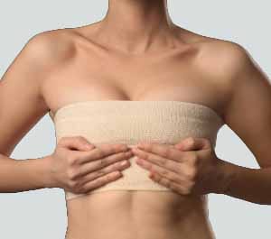 Menu discussing breast implant sizing options and considerations for choosing a larger size